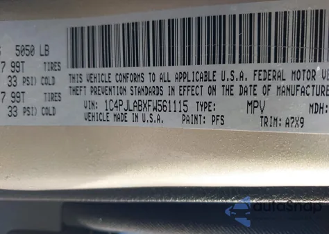 2015 Jeep Cherokee Sport from USA, damaged, VIN 1C4PJLABXFW561115